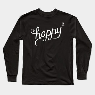 Happy Squared Long Sleeve T-Shirt